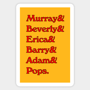 1980s TV Family List Sticker